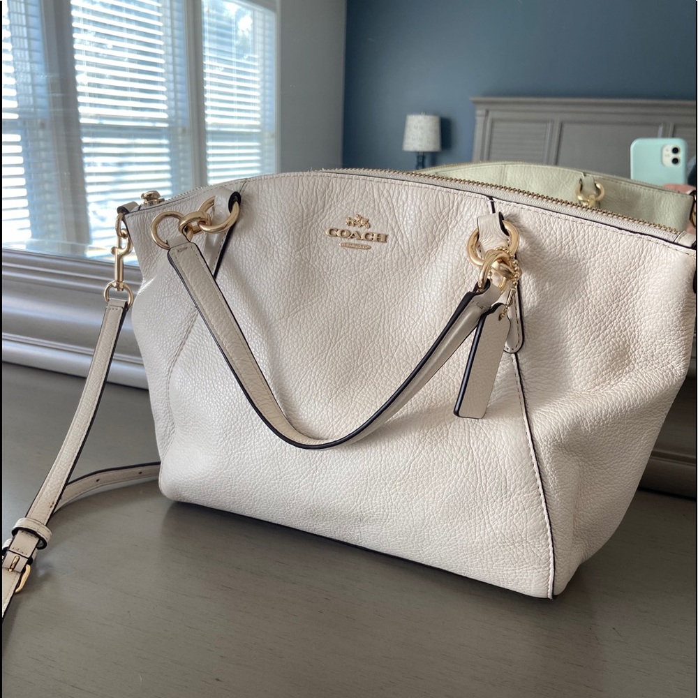 Coach Pebbled Leather Shoulder Bag